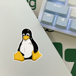 Medium Tux Waterproof Sticker